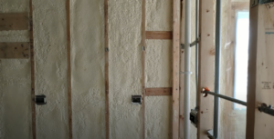 walls and pipes in home