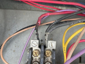 Cords and switches to furnace